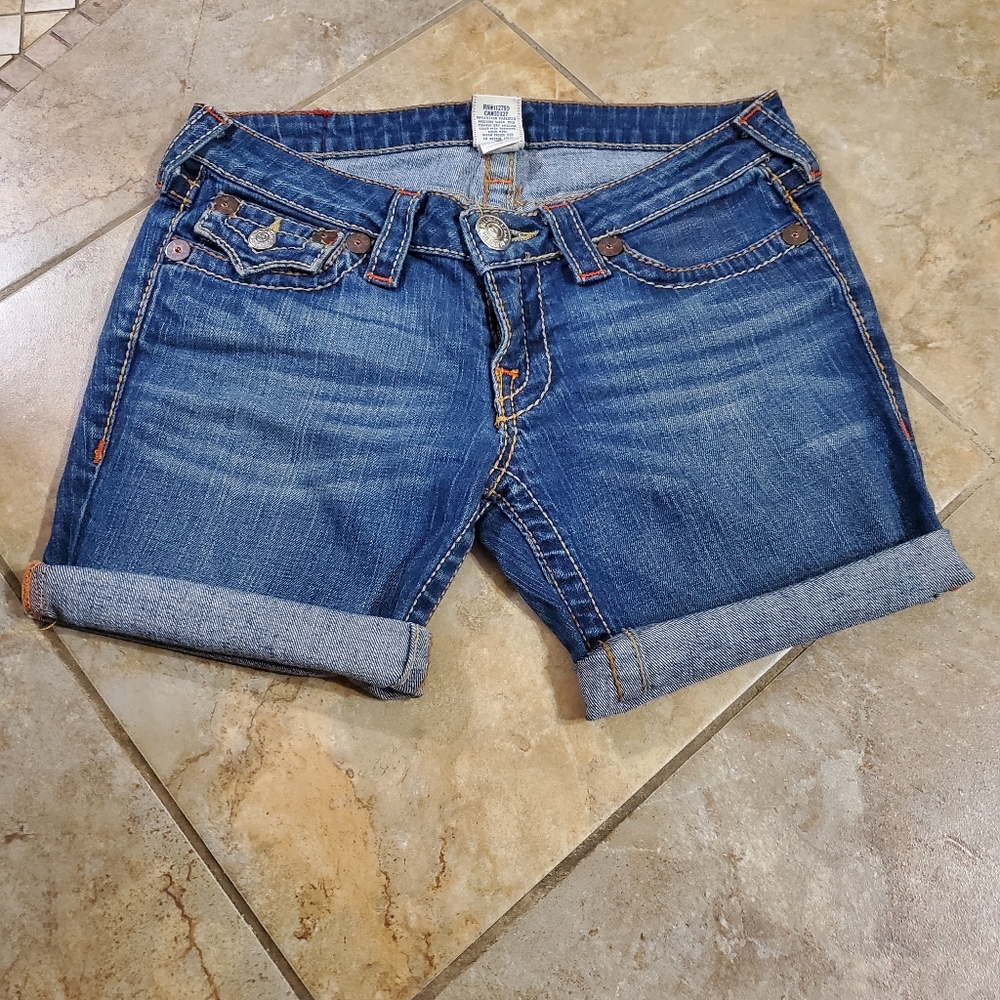 True Religion  shorts  size 27